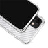 White Carbon Fiber Specialty Texture Material iPhone 12 Clear Case