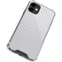 White Carbon Fiber Specialty Texture Material iPhone 12 Clear Case
