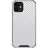 White Carbon Fiber Specialty Texture Material iPhone 12 Mini Clear Case