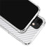 White Carbon Fiber Specialty Texture Material iPhone 12 Mini Clear Case