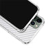 White Carbon Fiber Specialty Texture Material iPhone 12 Pro Clear Case