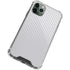 White Carbon Fiber Specialty Texture Material iPhone 12 Pro Max Clear Case