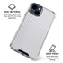 White Carbon Fiber Specialty Texture Material iPhone 15 Clear Case