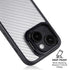 White Carbon Fiber Specialty Texture Material iPhone 15 Kickstand Case