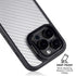 White Carbon Fiber Specialty Texture Material iPhone 15 Pro Kickstand Case