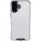White Carbon Fiber Specialty Texture Material iPhone 16 Clear Case