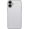 White Carbon Fiber Specialty Texture Material iPhone 16 Plus Skin