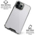 White Carbon Fiber Specialty Texture Material iPhone 16 Pro Max Clear Case
