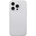 White Carbon Fiber Specialty Texture Material iPhone 16 Pro Skin