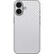 White Carbon Fiber Specialty Texture Material iPhone 16 Skin