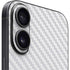 White Carbon Fiber Specialty Texture Material iPhone 16 Skin