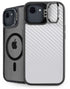 White Carbon Fiber Specialty Texture Material iPhone 16e Kickstand Case
