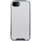 White Carbon Fiber Specialty Texture Material iPhone 16e Clear Case