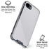 White Carbon Fiber Specialty Texture Material iPhone 16e Clear Case