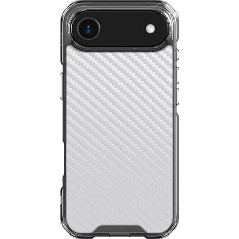 White Carbon Fiber Specialty Texture Material iPhone 17 Air Clear Case