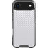 White Carbon Fiber Specialty Texture Material iPhone 17 Air Clear Case
