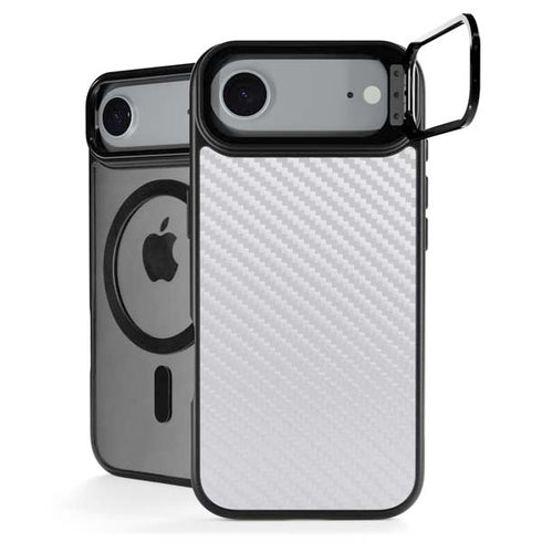 White Carbon Fiber Specialty Texture Material iPhone 17 Air Kickstand Case