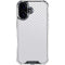 White Carbon Fiber Specialty Texture Material iPhone 17 Clear Case