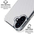 White Carbon Fiber Specialty Texture Material iPhone 17 Clear Case