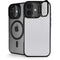 White Carbon Fiber Specialty Texture Material iPhone 17 Kickstand Case