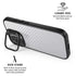 White Carbon Fiber Specialty Texture Material iPhone 17 Kickstand Case