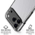White Carbon Fiber Specialty Texture Material iPhone 17 Pro Clear Case