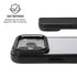 White Carbon Fiber Specialty Texture Material iPhone 17 Pro Kickstand Case
