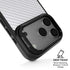 White Carbon Fiber Specialty Texture Material iPhone 17 Pro Kickstand Case