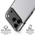 White Carbon Fiber Specialty Texture Material iPhone 17 Pro Max Clear Case