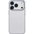 White Carbon Fiber Specialty Texture Material iPhone 17 Pro Max Skin