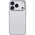 White Carbon Fiber Specialty Texture Material iPhone 17 Pro Skin