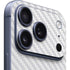 White Carbon Fiber Specialty Texture Material iPhone 17 Pro Skin