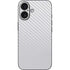 White Carbon Fiber Specialty Texture Material iPhone 17 Skin