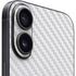 White Carbon Fiber Specialty Texture Material iPhone 17 Skin