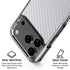 White Carbon Fiber Specialty Texture Material iPhone 18 Pro Clear Case