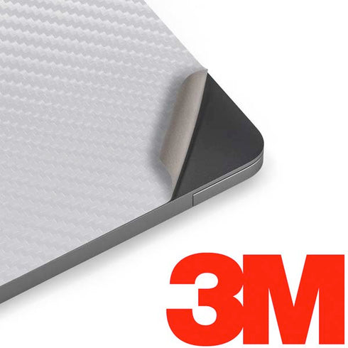 White Carbon Fiber Specialty Texture Material Apple MacBook Air Skin