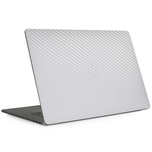 White Carbon Fiber Specialty Texture Material MacBook Skins