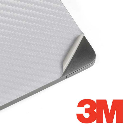 White Carbon Fiber Specialty Texture Material MacBook Skins