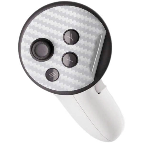White Carbon Fiber Specialty Texture Material Meta Quest 3S Skin