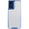 White Carbon Fiber Specialty Texture Material Moto G 5G (2024) Clear Case
