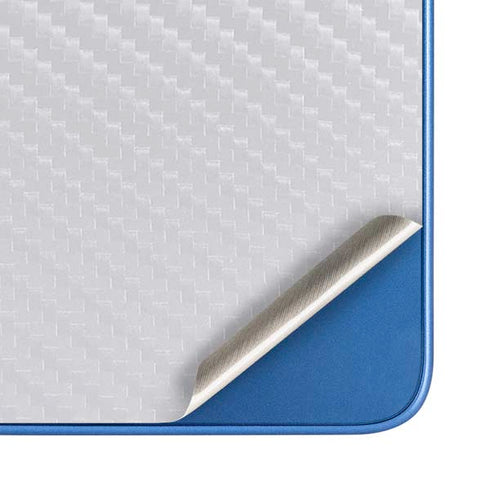 White Carbon Fiber Specialty Texture Material Moto G Play 4G (2024) Skin