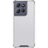 White Carbon Fiber Specialty Texture Material Moto G Play 5G (2025) Clear Case