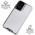 White Carbon Fiber Specialty Texture Material Moto G Power 5G (2024) Clear Case