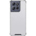 White Carbon Fiber Specialty Texture Material Moto G Power 5G (2025) Clear Case