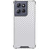 White Carbon Fiber Specialty Texture Material Moto G Stylus 5G (2025) Clear Case