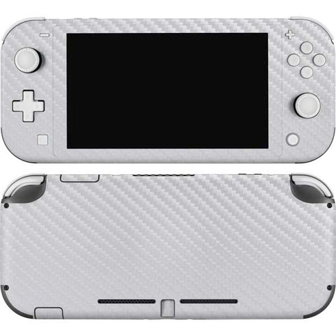 White Carbon Fiber Specialty Texture Material Nintendo Skins