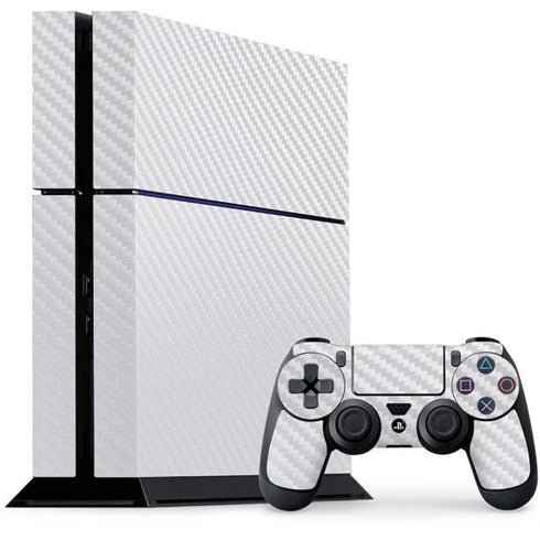 White Carbon Fiber Specialty Texture Material PlayStation PS4 Skins