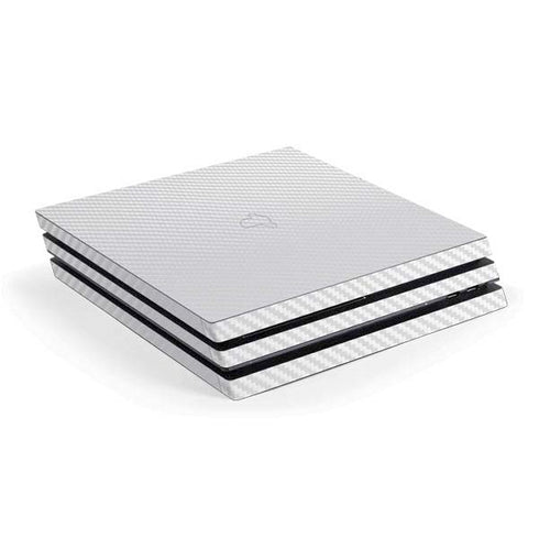 White Carbon Fiber Specialty Texture Material PlayStation PS4 Skins