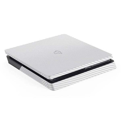 White Carbon Fiber Specialty Texture Material PlayStation PS4 Skins