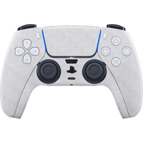 White Carbon Fiber Specialty Texture Material PlayStation PS5 Skins